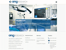 Tablet Screenshot of amg-research.com